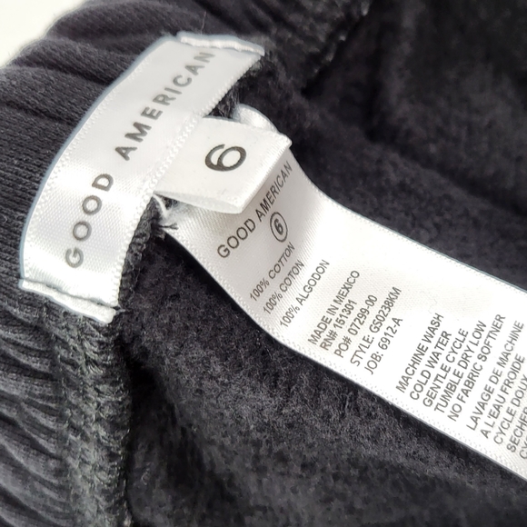 Good American Black Leo Zodiac Sweatpants sz 6 / 3XL - Picture 4 of 4